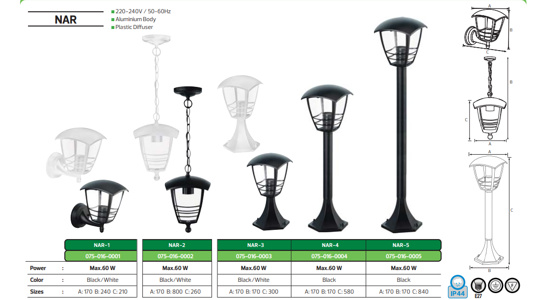 NAR / Bahçe Aydınlatması