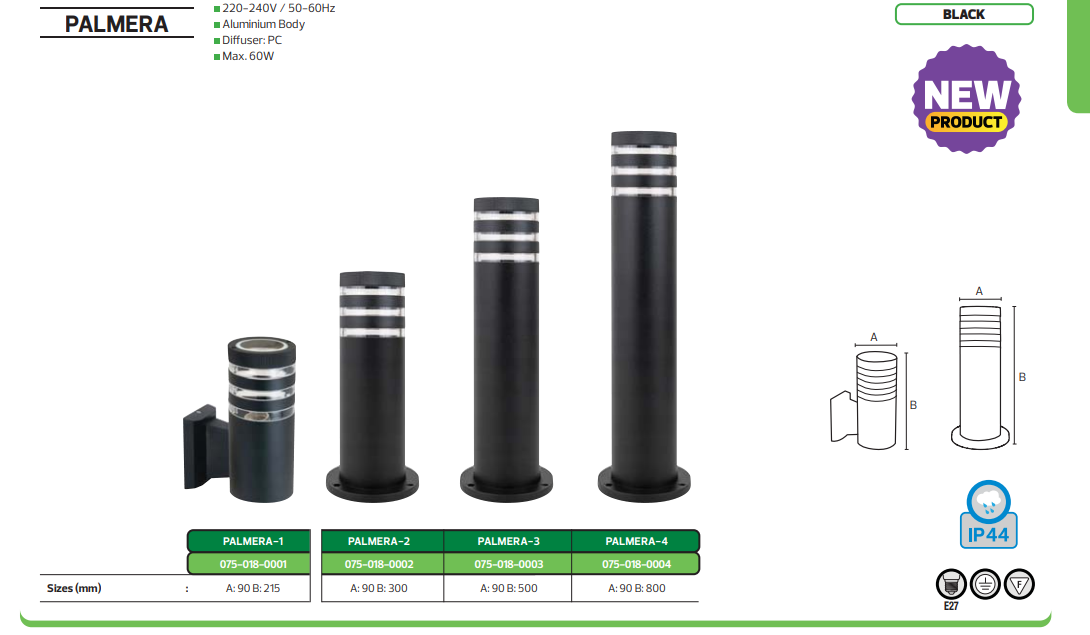 PALMERA Bahçe Aydınlatması