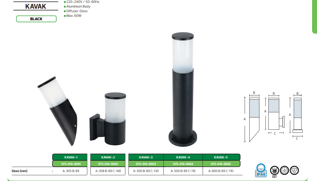 KAVAK / Bahçe Aydınlatması