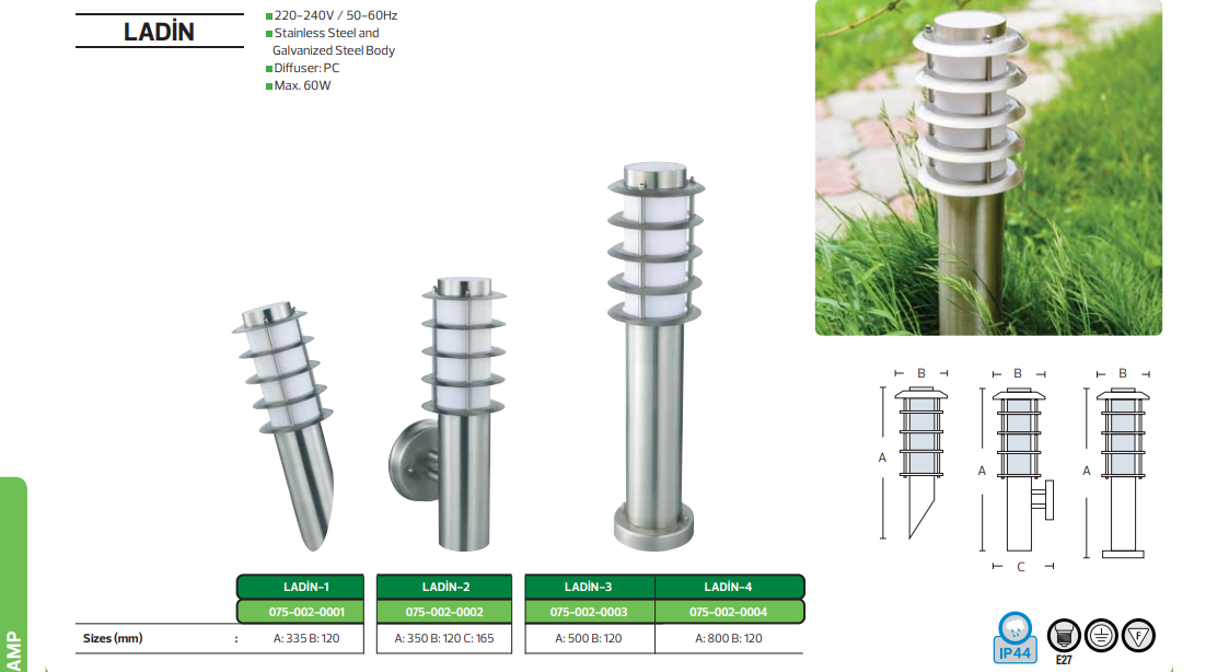 LADİN Bahçe Aydınlatması