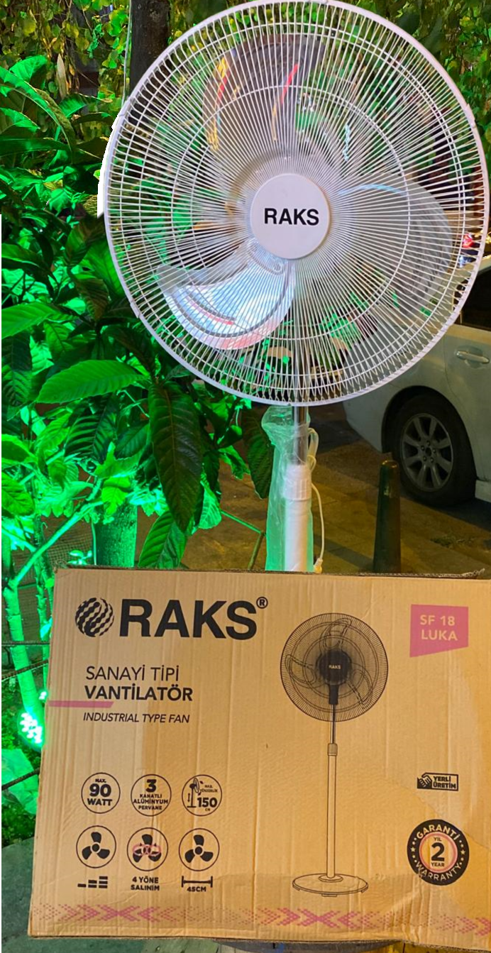 Raks Sf 18 Luka Sanayi Tipi Ayaklı Vantilatör 90 W