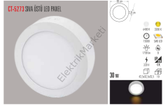 CT-5273 30 watt  SIVA ÜSTÜ LED  PANEL CATA